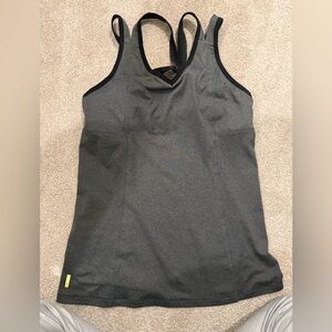 Lole Charcoal Women's Tank Top with Built In Bra